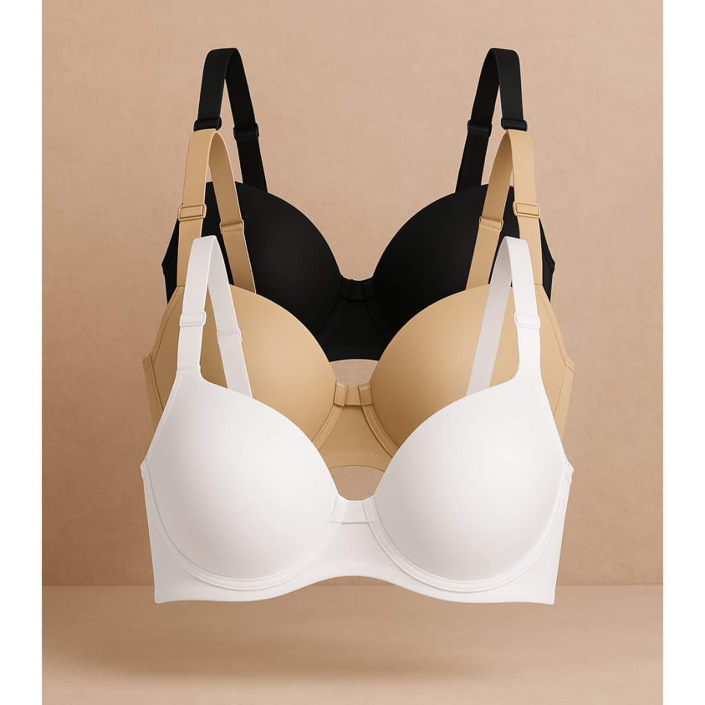 Sutiã Reforçado Com Bojo Soutien Premium Fecho Duplo Confortável Ajuste Perfeito ou 01 Meia
