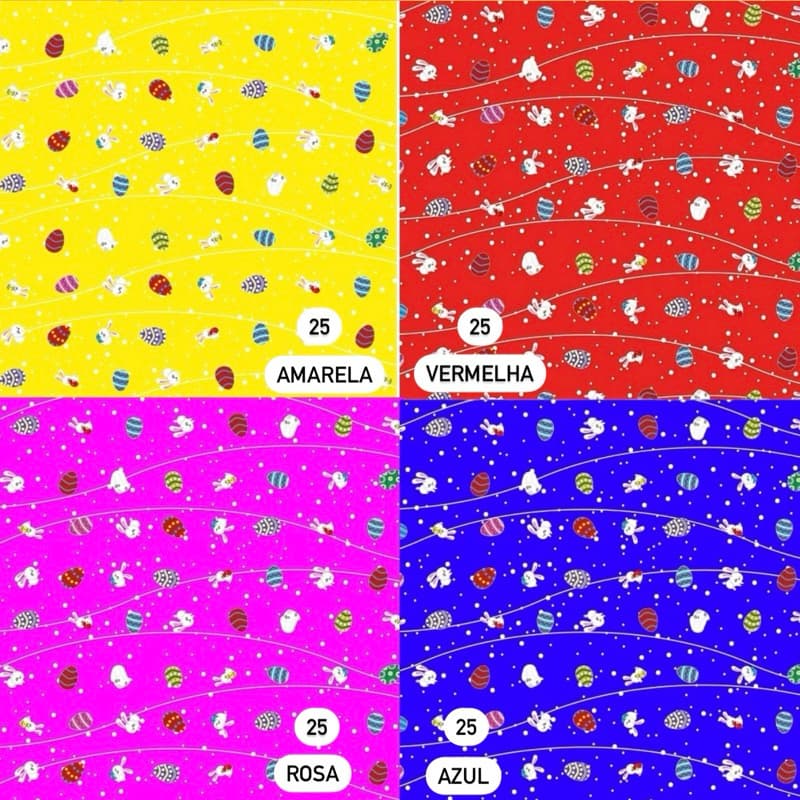 KIT 100 SACOS PARA OVOS DE PÁSCOA 24x24 35x35 - EMBALAGEM OVO PRÁTICA MISTA 100/150/250/350g OFF (CHOCO)