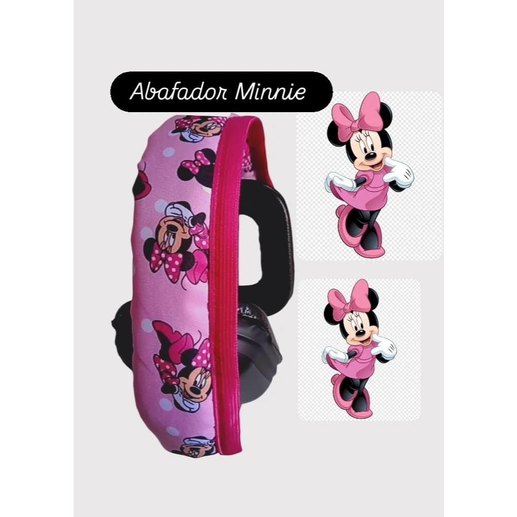Abafador MINNIE, capinha costurada personalizada