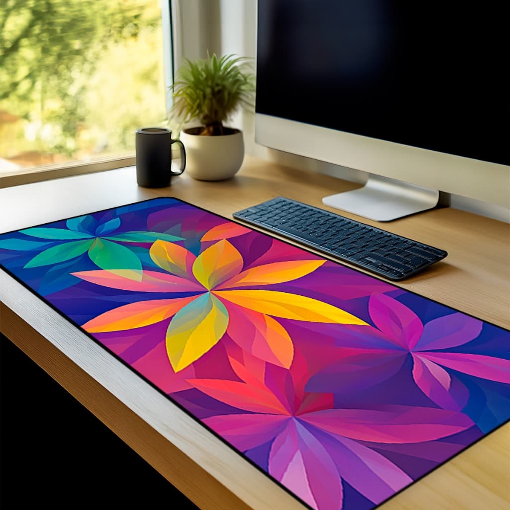 Mouse Pad Gamer  Colors  Antiderrapante Grande 70x35 80x35 90x40 90x50 cm borda Costurada