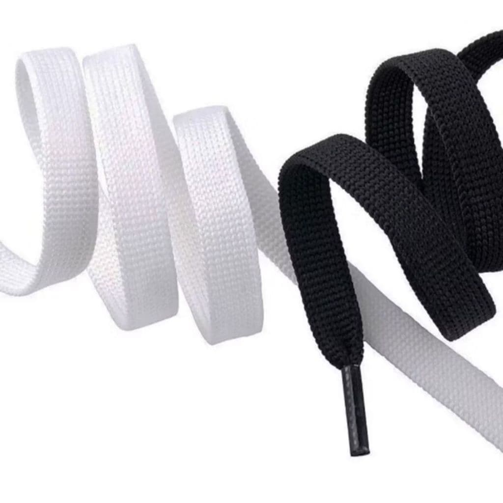 Cadarço Atacado Premium Elástico Super Resistente e Confortável 120CM – Preto ou Branco