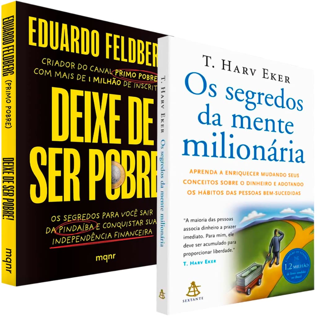 Kit dois Livros Os Segredos da Mente Milionária + Deixe de Ser Pobre