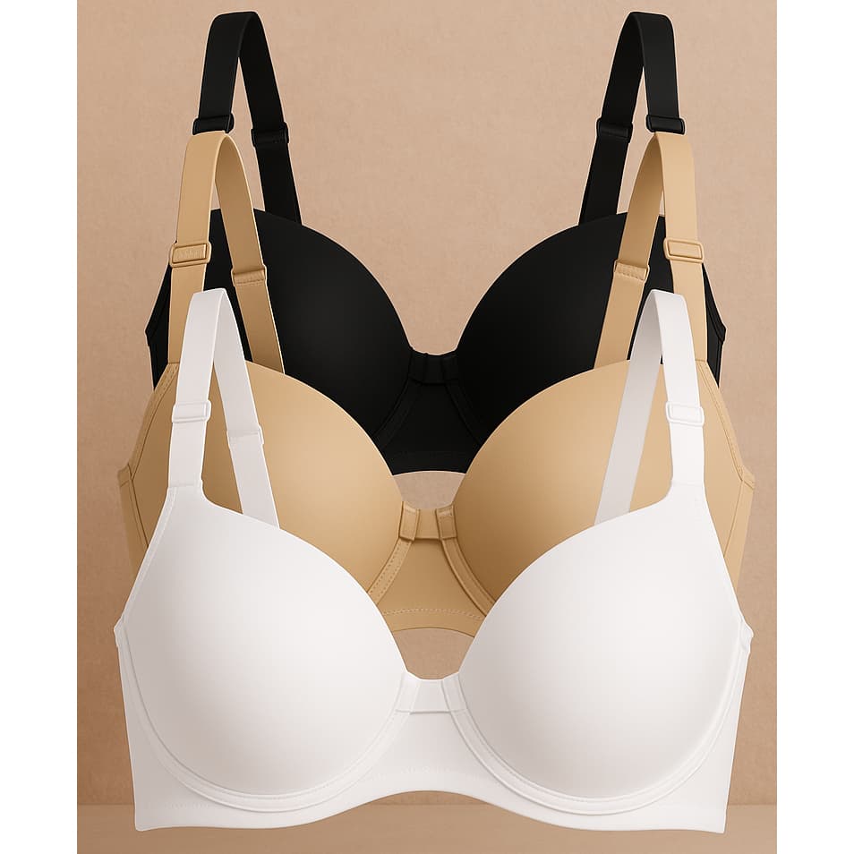 Sutiã Básico Reforçado Microfibra Com Bojo Adulto/Infantil PROMOÇÃO Sustentável Alça Ajustável