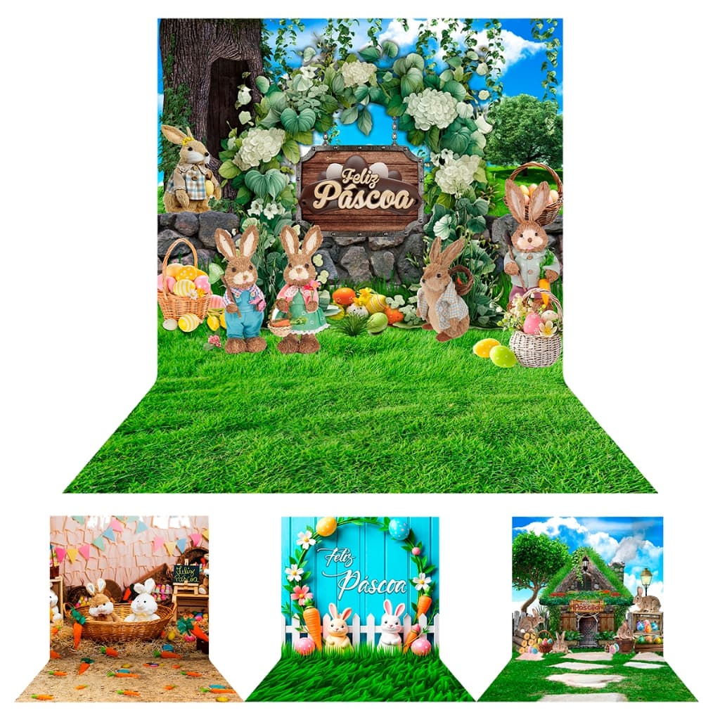 Fundo Fotográfico Páscoa Pet em Tecido Sublimado 1,20x1,70 Vários Temas
