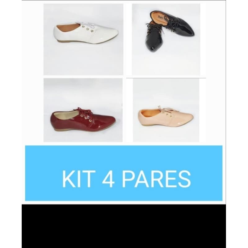 Oxford Feminino kit com 4 pares
