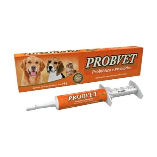 Probvet Suplemento Probiótico e Prebiótco Para Cães e Gatos 14g