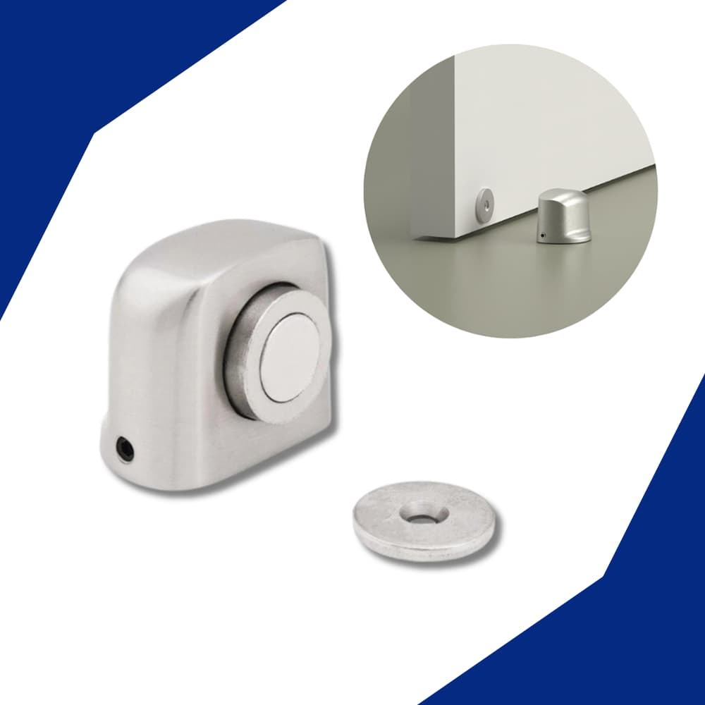 Porta Prendedor Magnético Trava Fixador Amortecedor Polido Slim Batedor Adesivo Batente