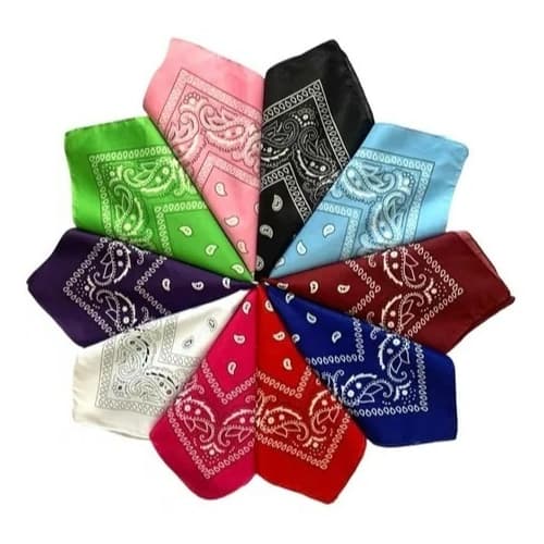 Bandana Estampada Lenço Feminino Masculino Várias Cores