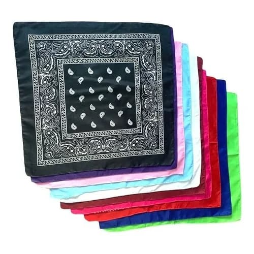 01 Unid Bandana Lenço Rock Motoqueiro Cabeça Unid/ Cores Escolha a Sua Cor