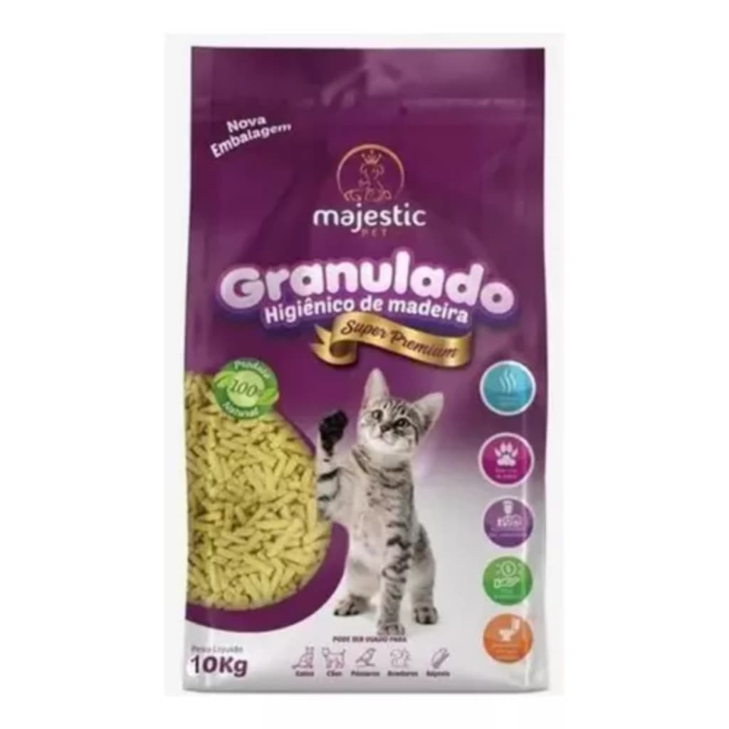 Granulado Higiênico De Madeira Premium 10kg