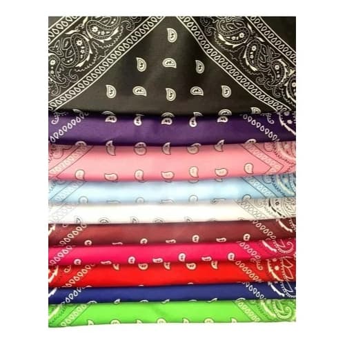 Kit 8 Bandanas 55x55 Várias Cores Feminino Masculino