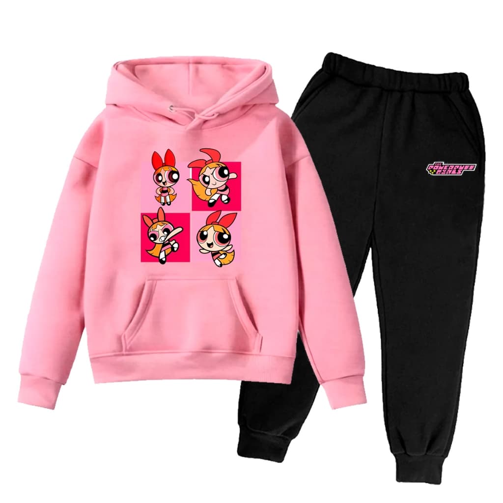 Conjunto Infantil Moletom e Calça Agasalho Meninas Super Poderosas Menina