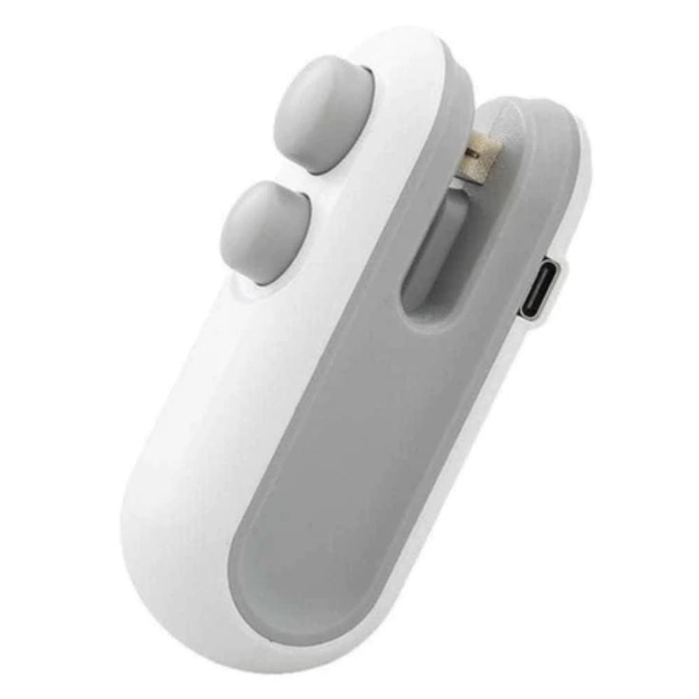 Mini Selador De Embalagem e Sacos; Seladora a Vacuo Recarregavel USB; Cortador de Embalagem