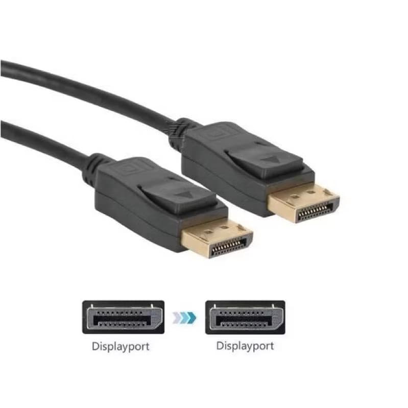 Cabo Displayport para Displayport  HD 144hz Banhado Blindado