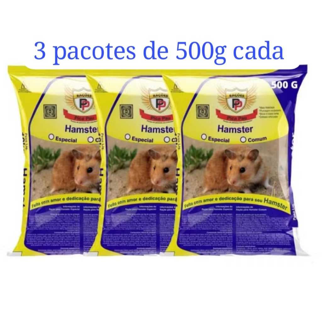 Ração Para Hamster e Pequenos Roedores 500g Pica Pau