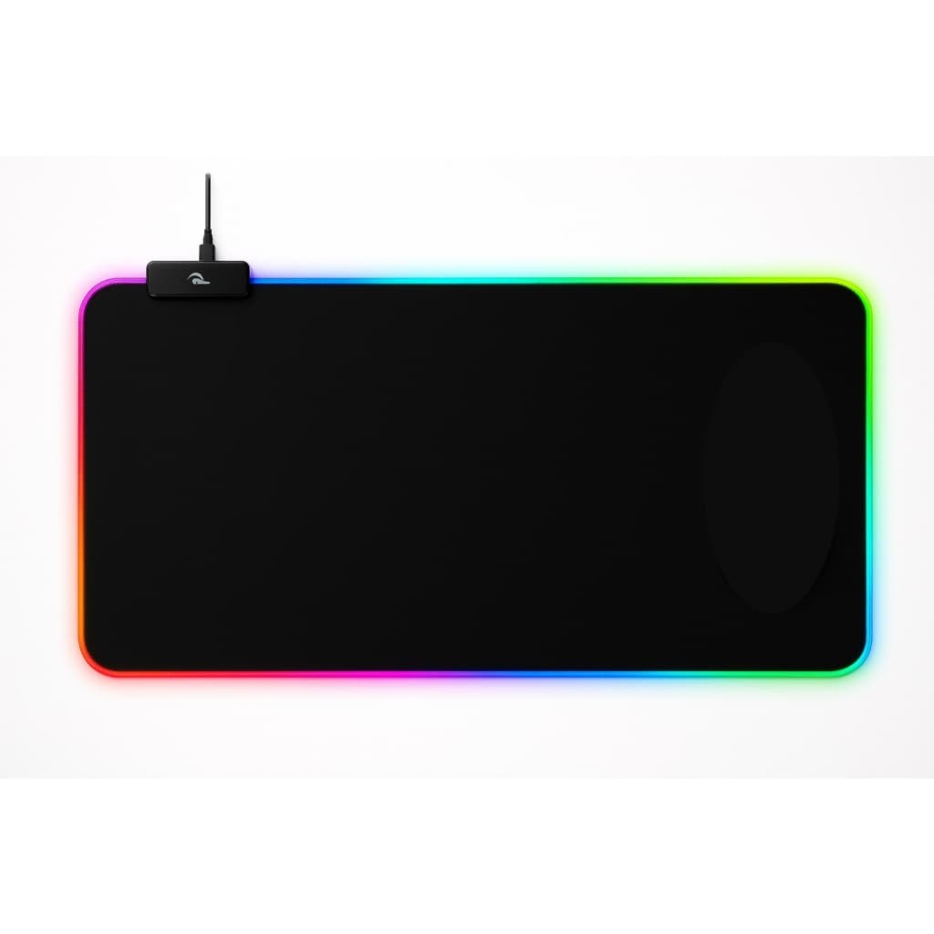 Mouse Pad Gamer Grande 70x35 Preto, Mapa Mundo Borda Costurada Antiderrapante Com LED ou Sem LED