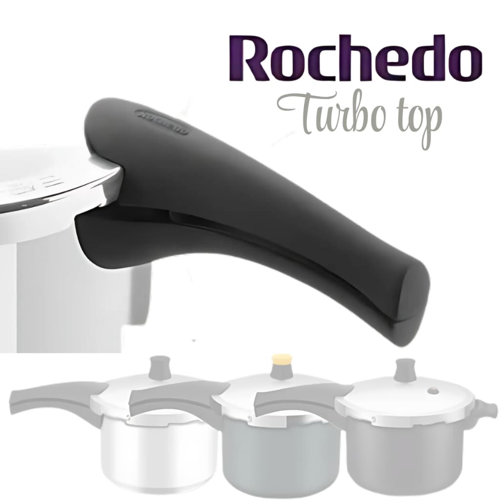 Kit Cabo Do Corpo e Tampa Panela De Pressão Rochedo Turbo Top Todas Litragens Superior Inferior