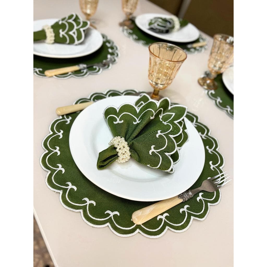 Kit Jogo Americano 8 Peças Sousplat Para Mesa De 4 Lugares Mesa Posta Guardanapo Supla Jantar