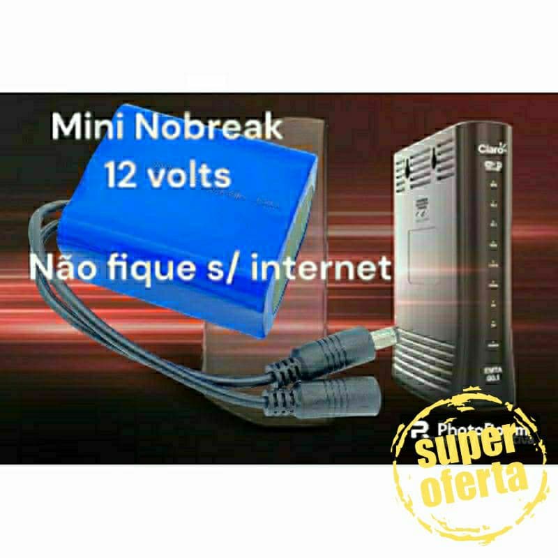 Ligue seu modem roteador com o mini nobreak e nao fique sem internet Wi-Fi   OFERTA!