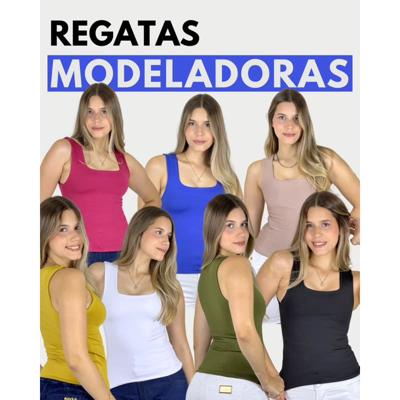 BLUSA REGATA MALHA DUPLA DA ECOCLUB FEITAS SUPLEX SOFT, AJUSTA PERFEITAMENTE NO CORPO MODA BLOGUEIRA VERÃO