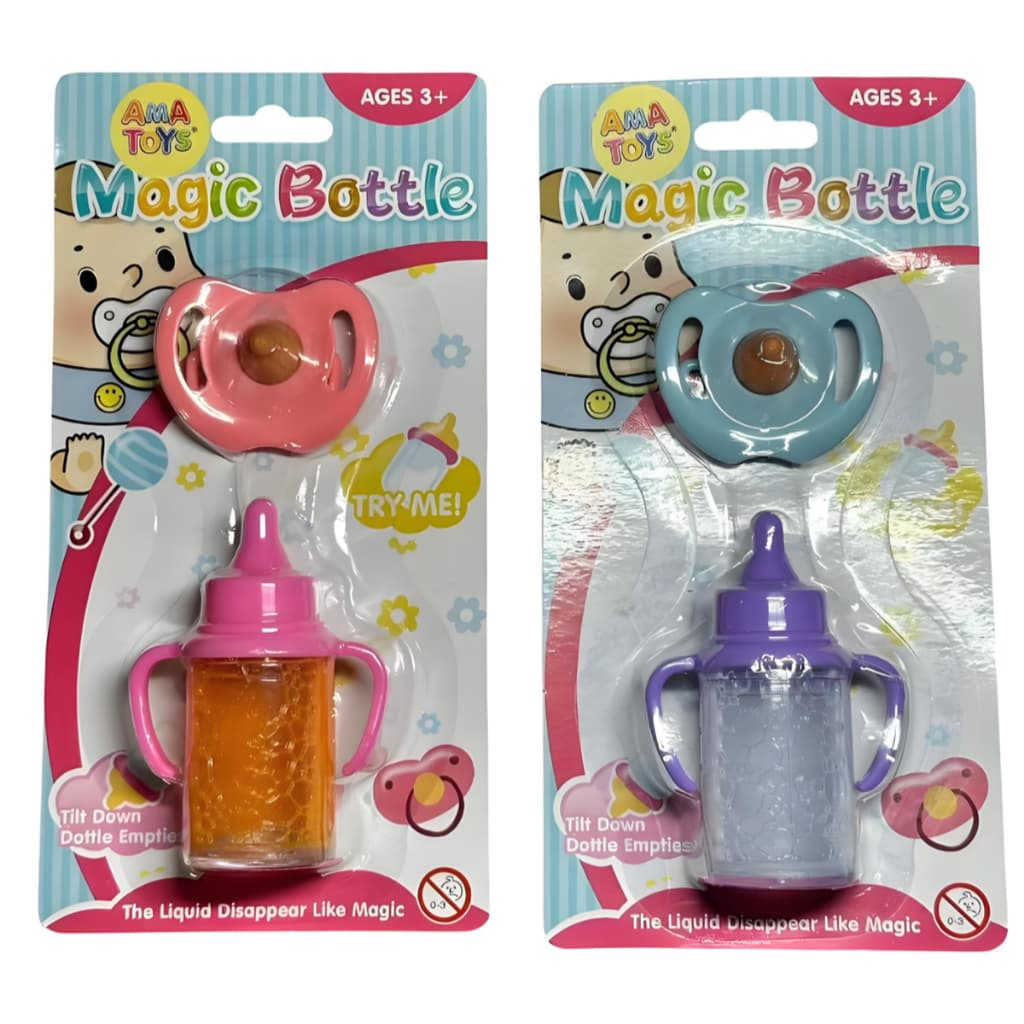Kit Mamadeira Magica Com Leite E Chupeta Para Bebe Reborn
