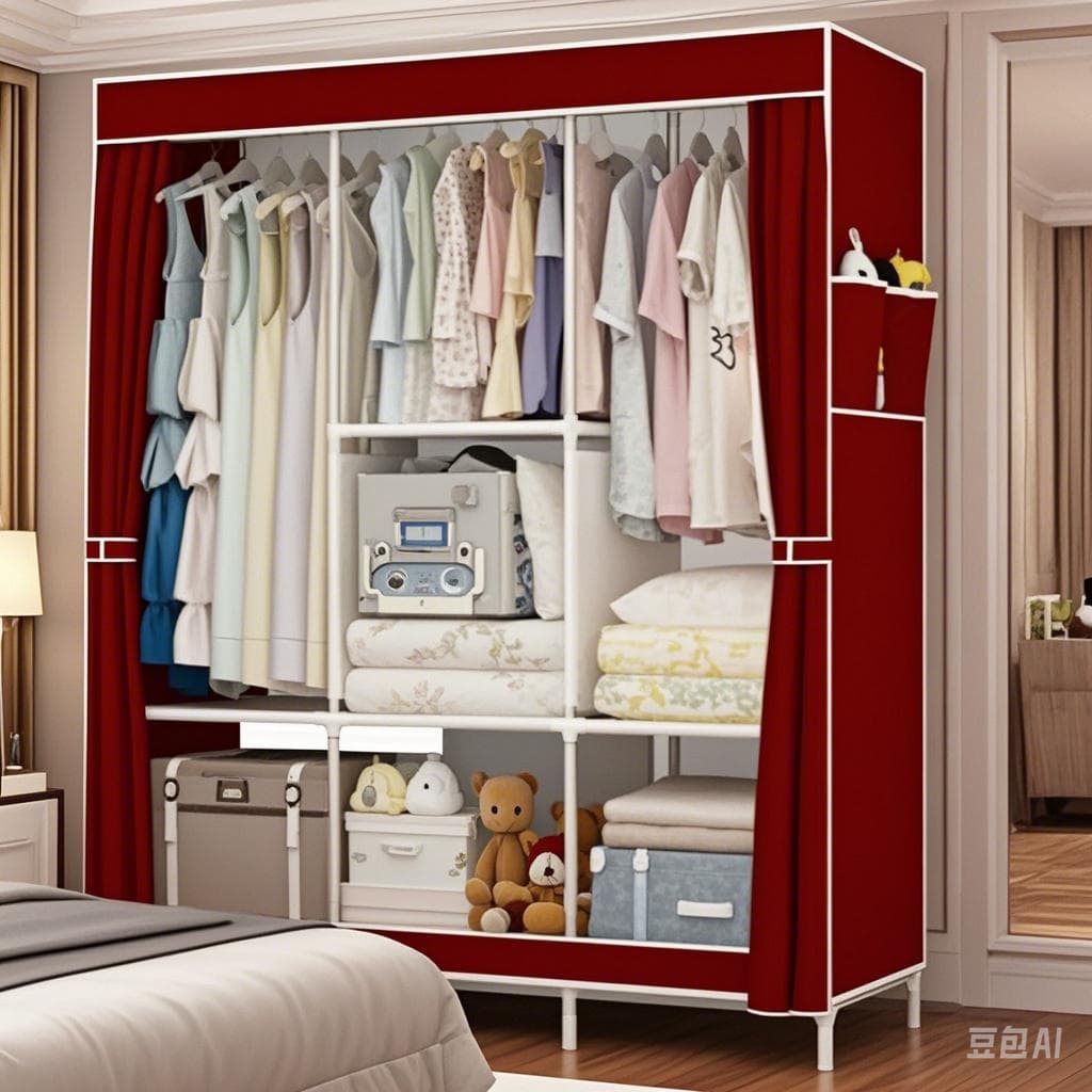 Guarda Roupa Dobrável Organizador De Roupas Decoteam