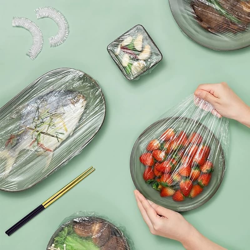 Tampa De Plástico Descartável Para Alimento