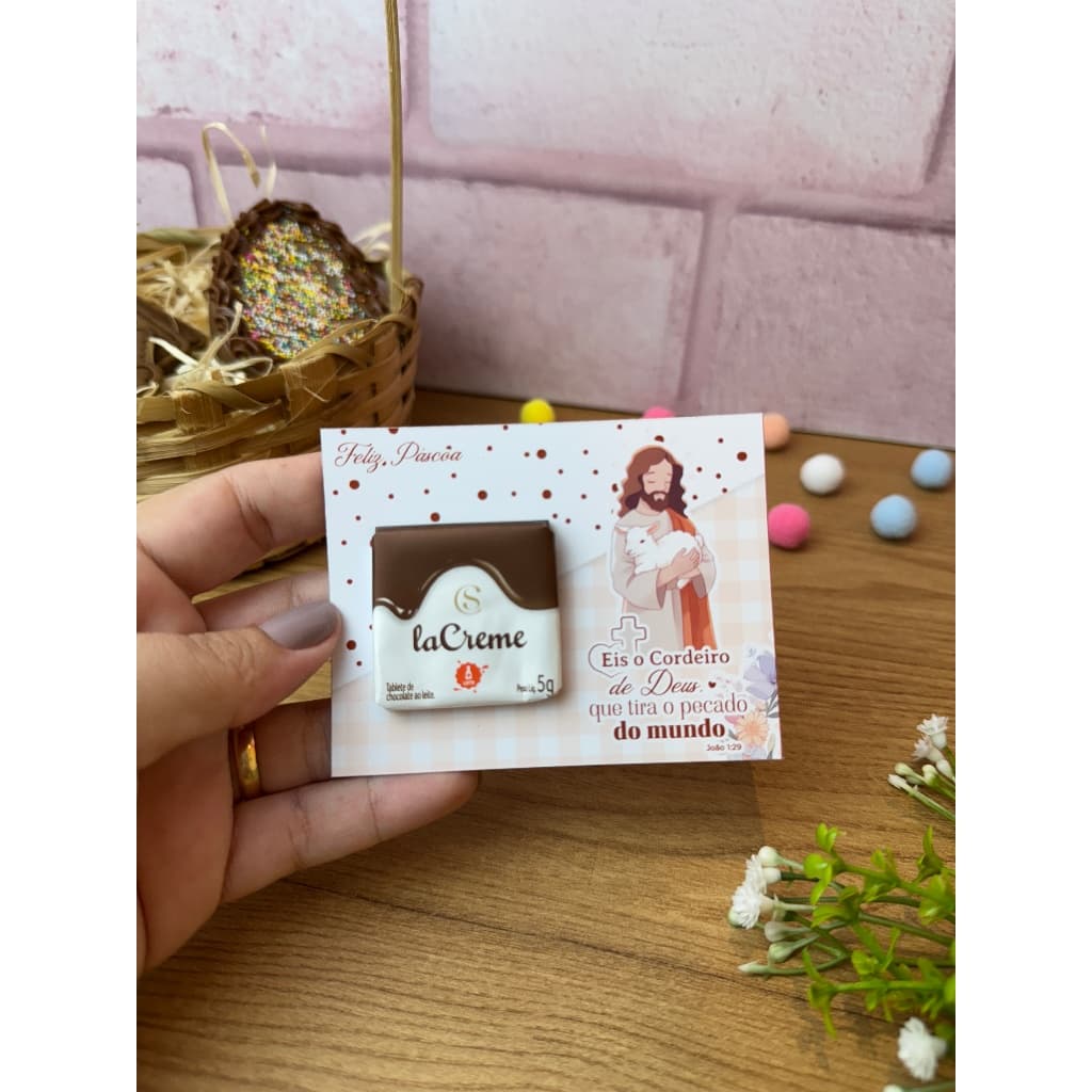 Cartões Para Chocolates Mimo Lembrancinhas Empresa Cliente Páscoa