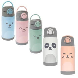 Garrafa C/canudo Térmica Parede Dupla 400ml 3+ Meses Da Buba