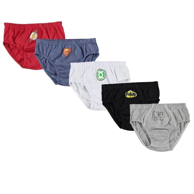 Kit 10 Cueca Slip Infantil Super-Heróis Super Macia Estampada