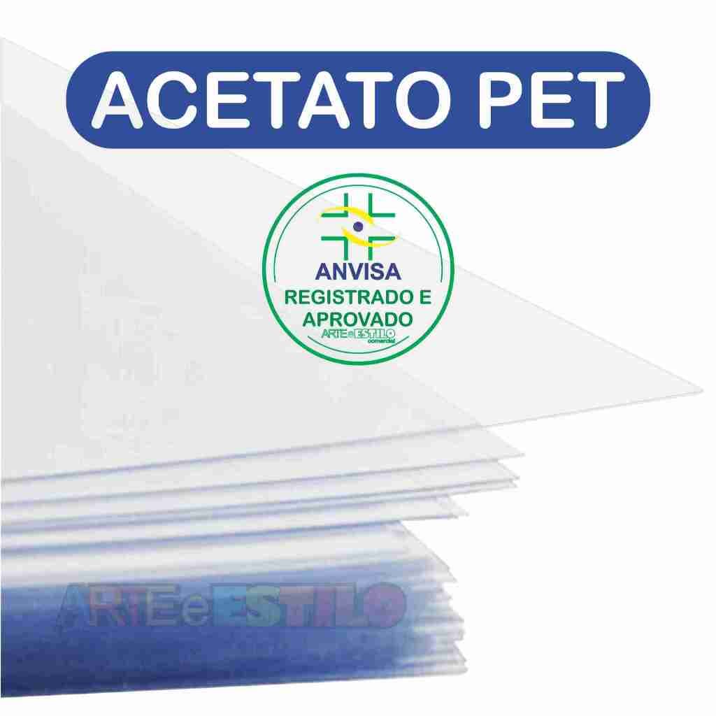 50 Folhas de Pet Transparente A4 - 21x30 Cm espessura 0,20 mm ou 20 micras plástico Petg acetato