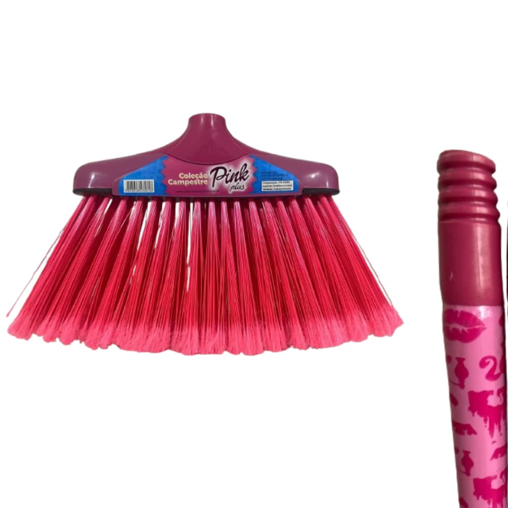VASSOURA PINK PLUS COM CABO