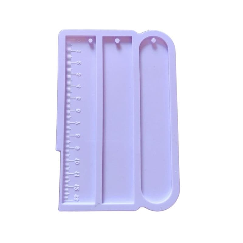 Marca páginas triplo com régua