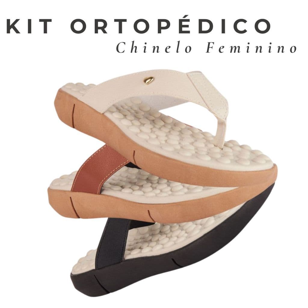 Kit 2 Pares Chinelo Feminino Ortopédico Original Ploomer Tamanco Esporão Sola Eva Confortável