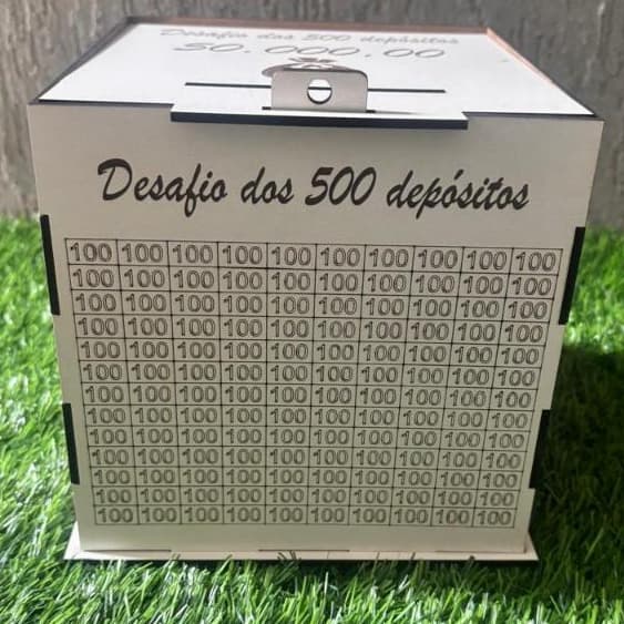 Cofre Desafio para juntar dinheiro ! Junte R$50000