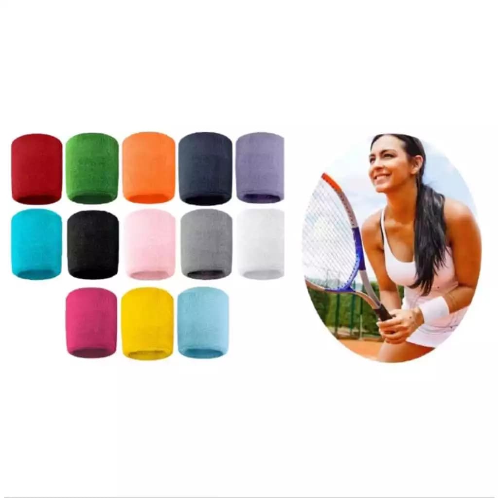 Munhequeira De Pulso Com 1 a 2 Unidades Algodão Masculino/Feminino