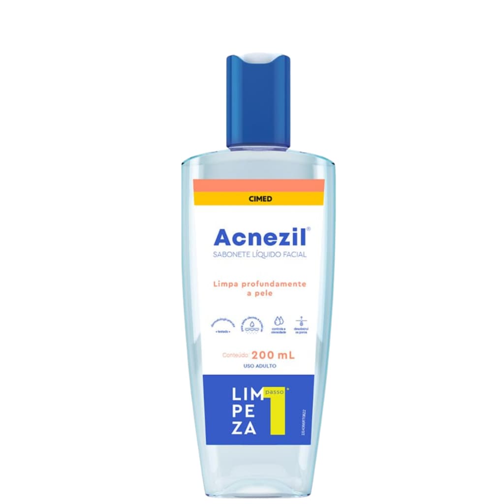 Sabonete Liquido Facial Acnezil - 200ml cada