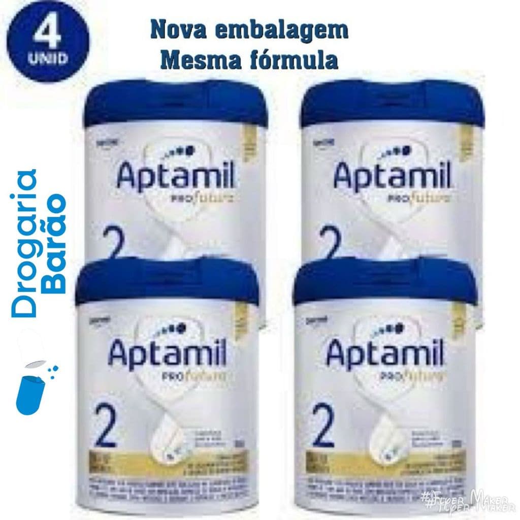 kit c/ 4 latas aptamil pro futura 2 800g cada lata NOVA EMBALAGEM