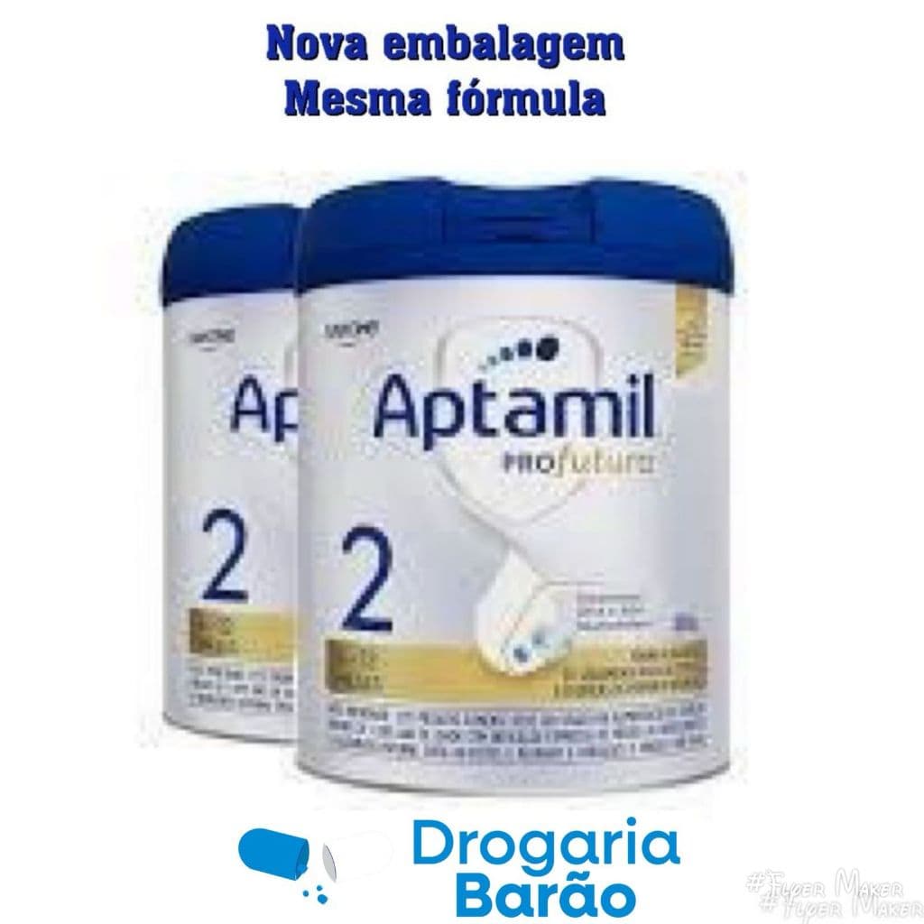 kit c/ 2 unidades aptamil pro futura 2 800g cada NOVA EMBALAGEM