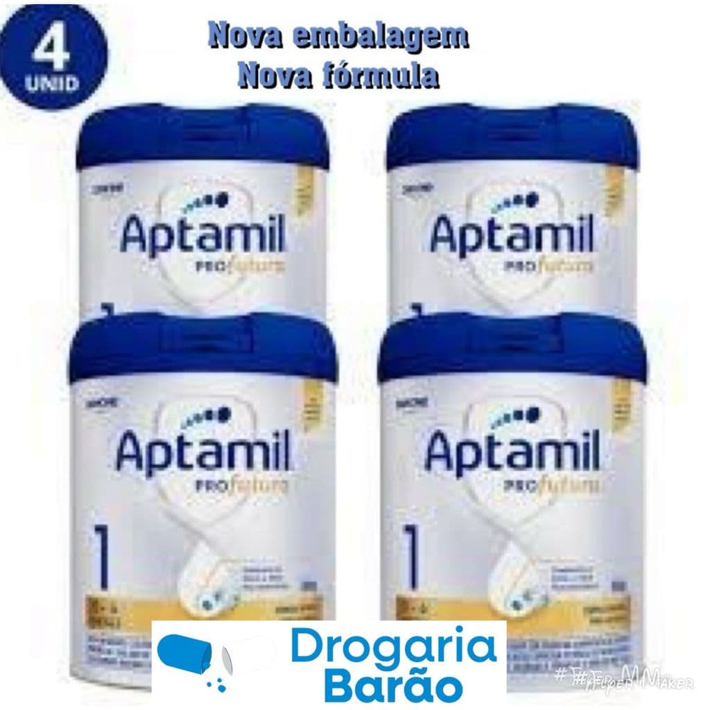 kit c/ 4 latas aptamil pro futura 1 800g cada lata nova formula e embalagem