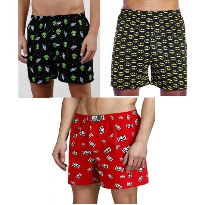 kit Com 3 Samba Canção Masculina Estampada Confortável Para Dormir