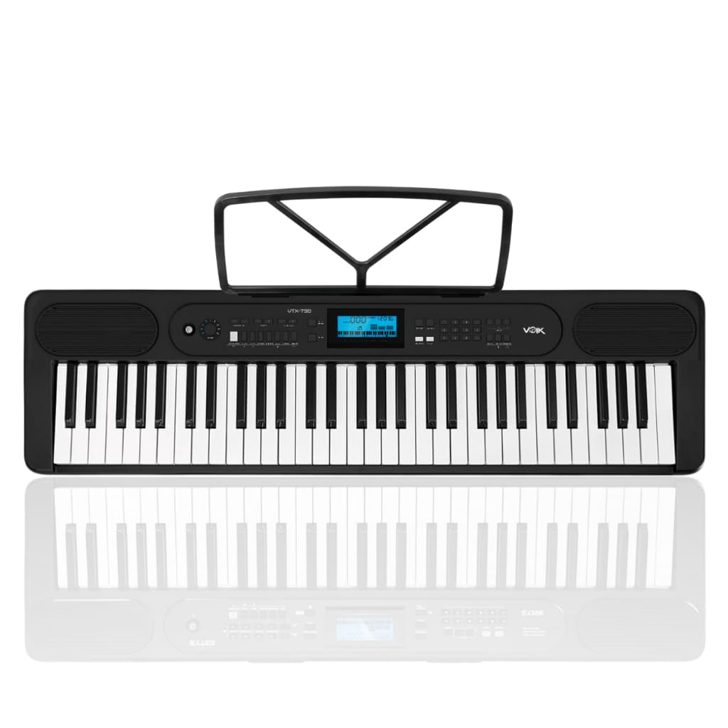 Teclado Musical Eletrônico 61 Teclas Sensitivas Voik VTX-730