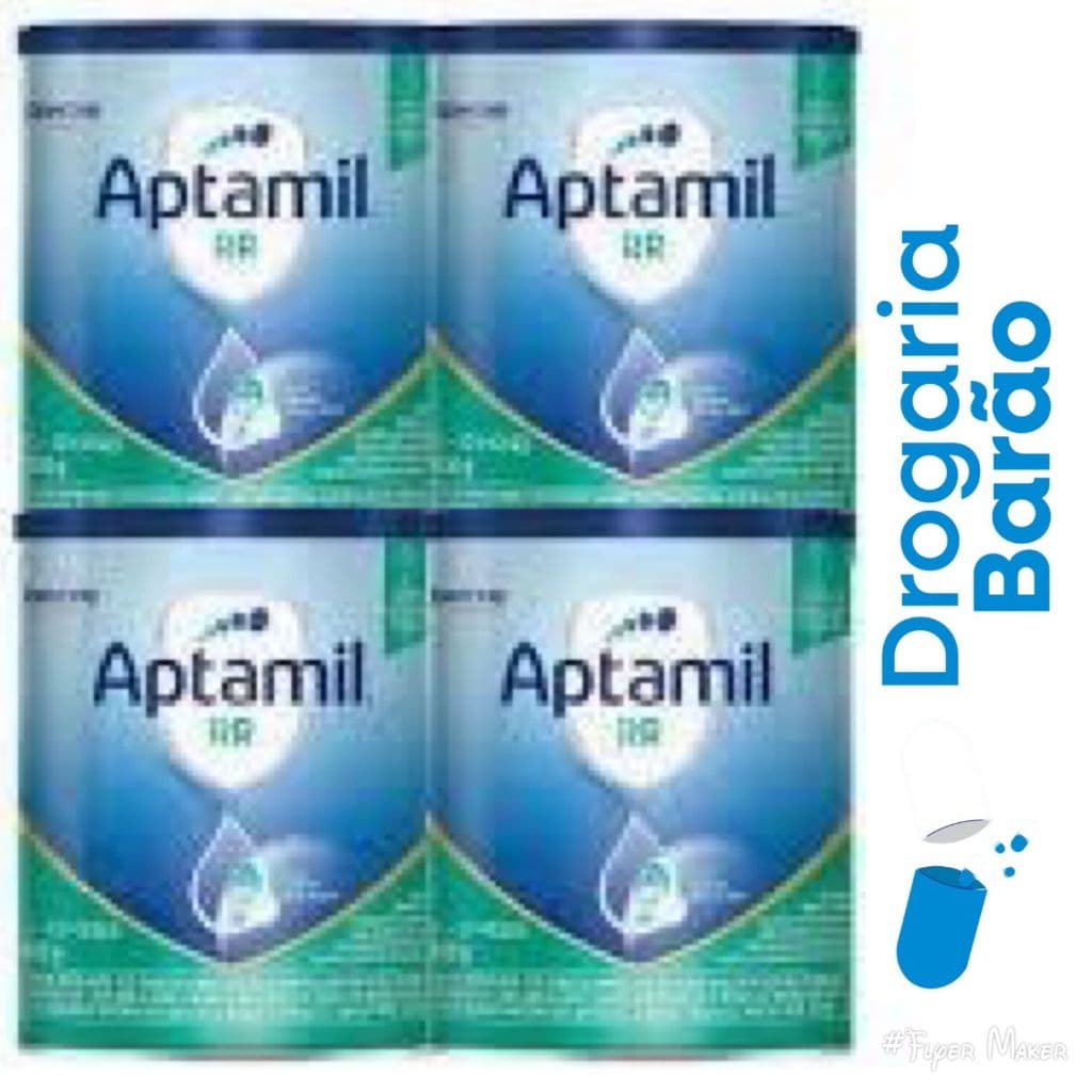 kit c/ 4 latas aptamil RR lata 800g cada nova embalagem mesma formula