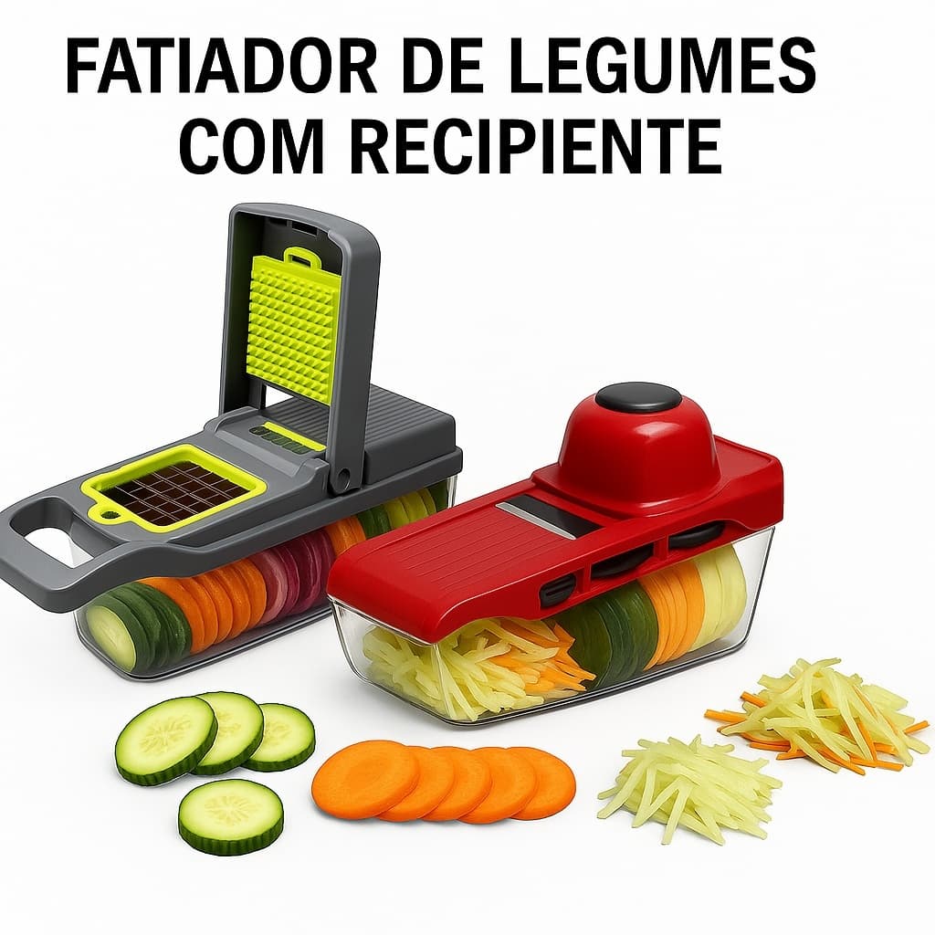Ralador Cortador Fatiador Legumes Mandoline Multifuncional 6 Em 1 Para Queijo Fruta Alimento