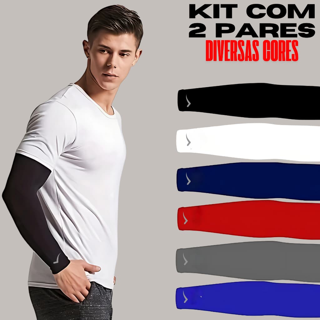 KIT 2 PARES DE  MANGUITO/ MANGITO  UV PROTEÇÃO SOLAR MANGOTE