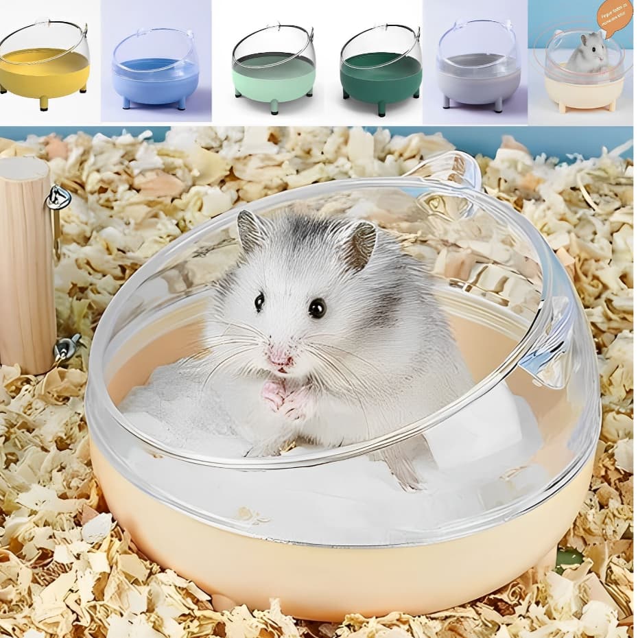 Banheiro Para Hamster Caixa De Areia De Urina Resistente Anti-Deslizante  Pequenos Animais Estimação