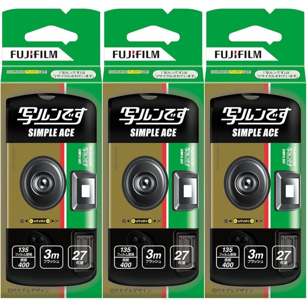 Dirigido do Japão FUJIFILM Fujicolor lente filme Utsurundesu Tipo padrão Simple Ace 27 tiros Design do modelo inicial Conjunto de 3 Novo