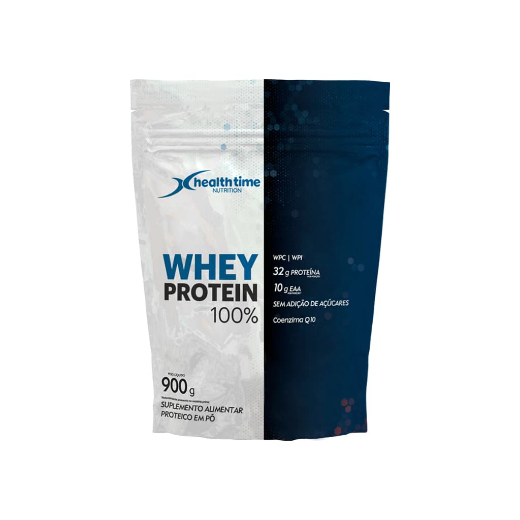 Whey Protein 100% Isolado Health Time 900g Zero Açúcar 32g Proteína