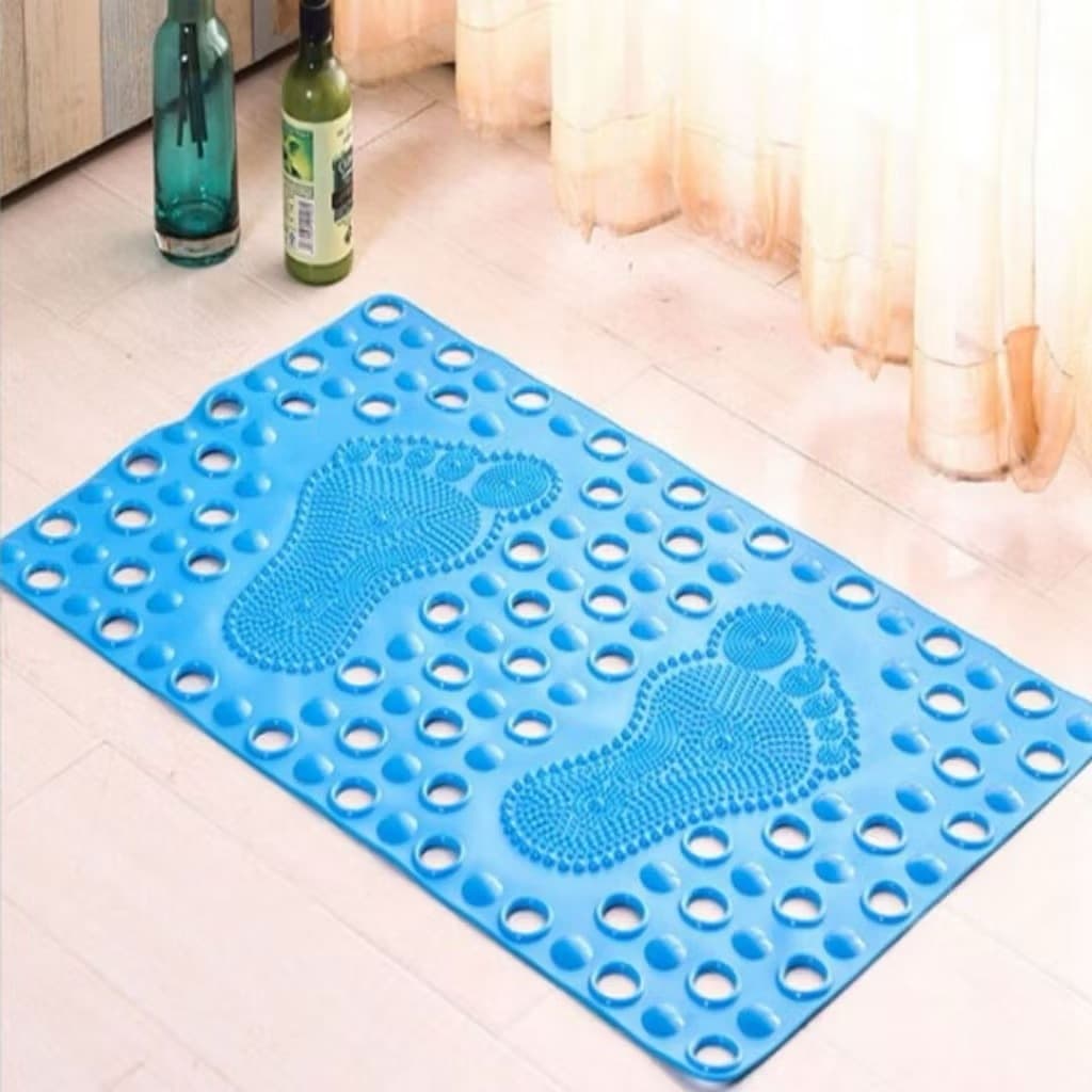 Tapete De Box Banheiro 40x70cm Ventosa Massageador Limpeza De Pés ANTIDERRAPANTE!