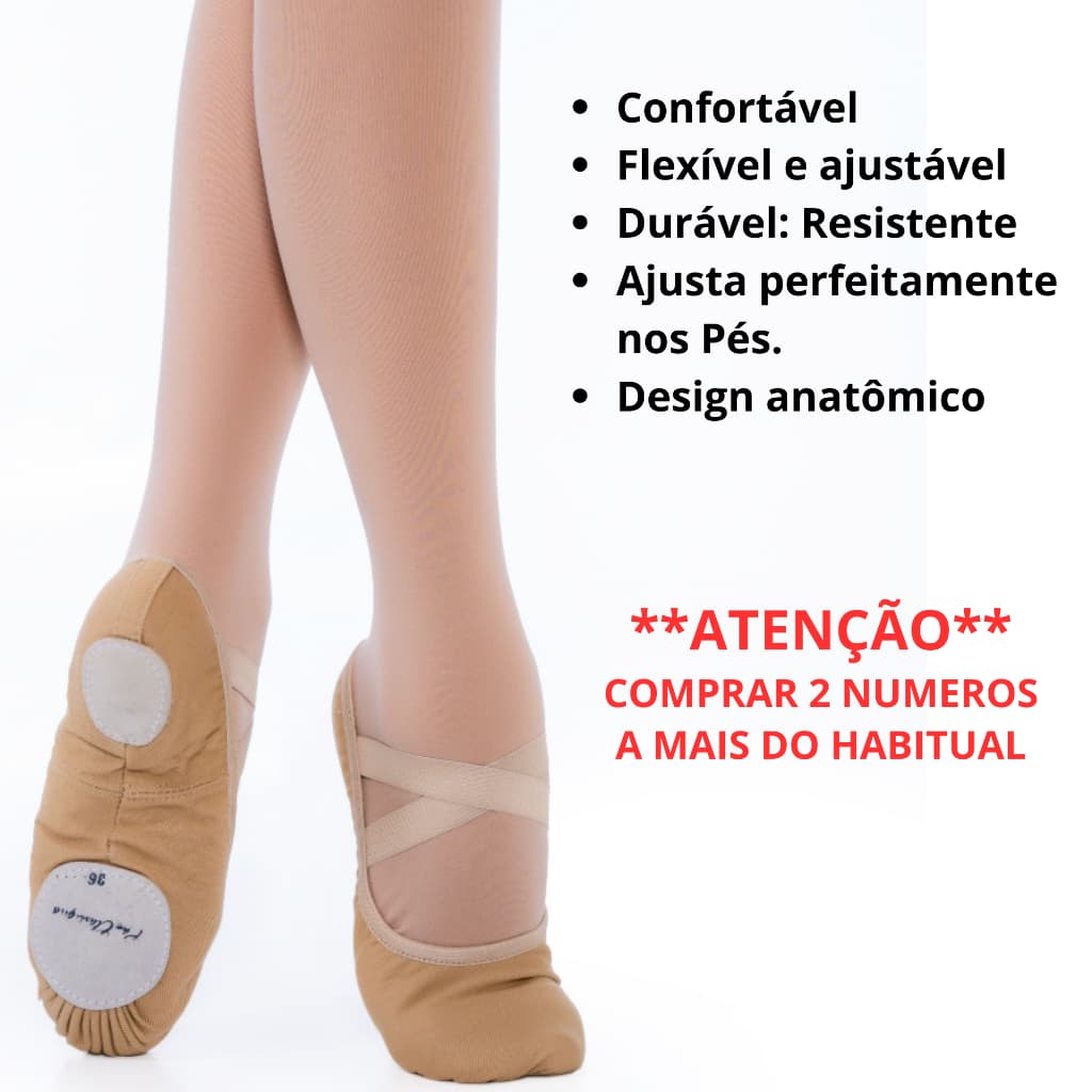 Sapatilha Ballet Meia Ponta Tecido, Sapatilha Ballet De Lona Profissional, Sapatilha ballet, Promoção: ApenasHoje!